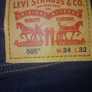 Levi's Indigo Straight Jeans
